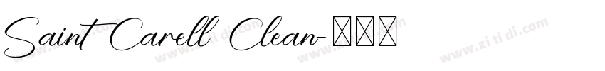 Saint Carell Clean字体转换